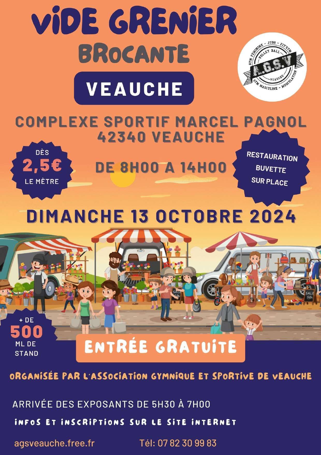 Brocante organisée par l'AGSV 